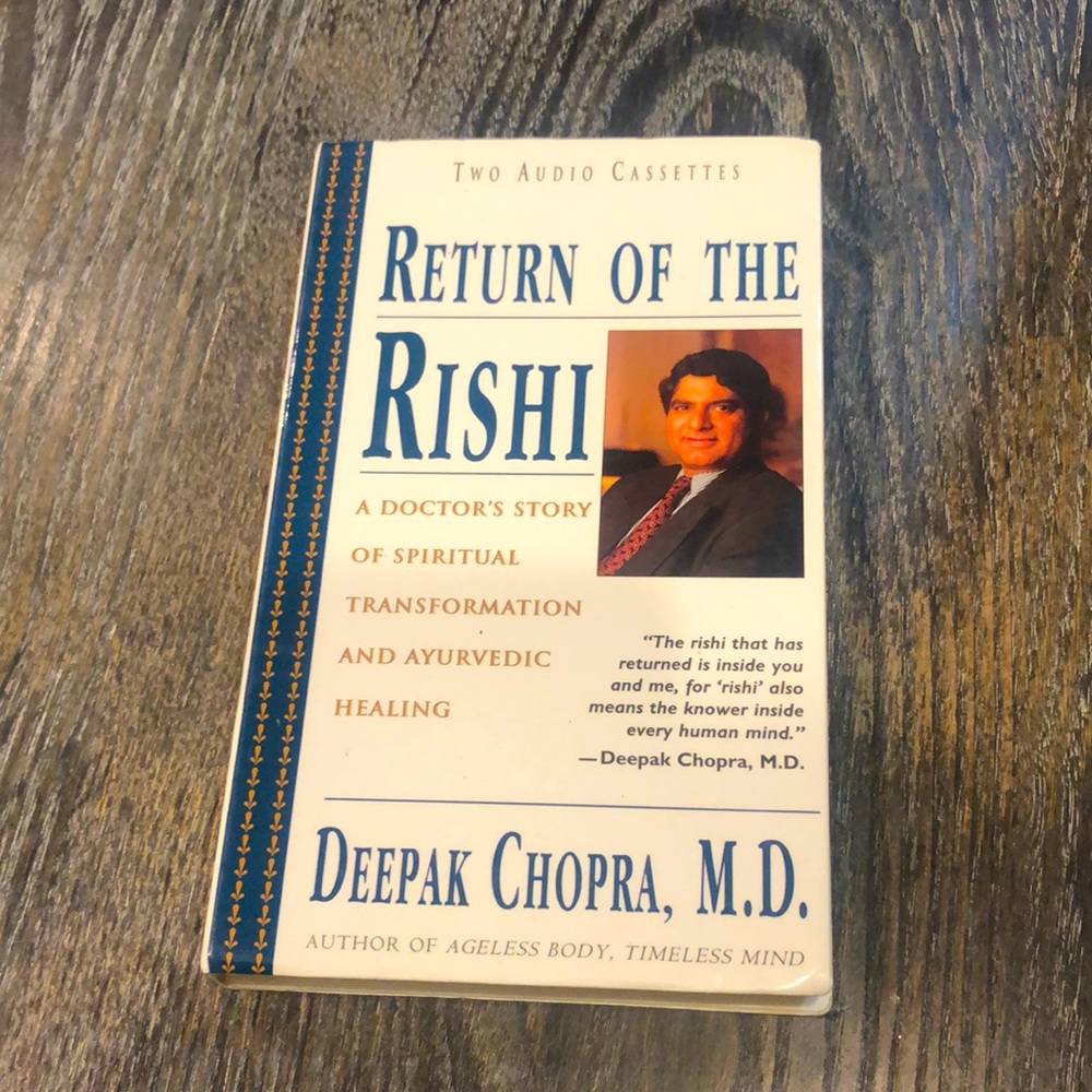 DEEPAK CHOPRA, M.D. “Return of the Rishi” 2-Audio Cassettes
